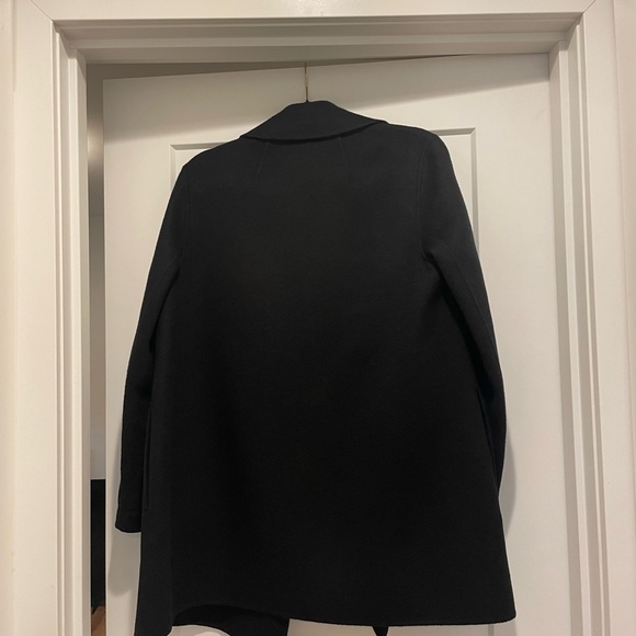 Theory Clairene Black Double-Face Wool-Cashmere Jacket Size P - Picture 3 of 7